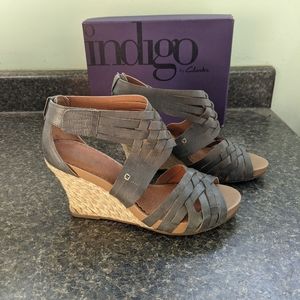 Clarks Sky Pocono Sandal Steel blue size 7